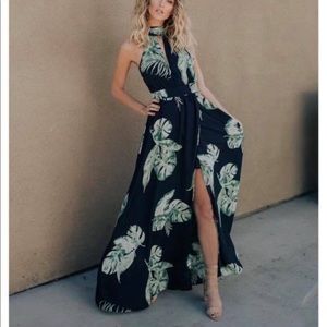 Desert palms maxi dress